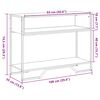 vidaXL Table console sonoma gris 100x35x74,5 cm bois d'ing&eacute;nierie