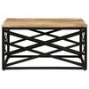 vidaXL Table basse 68x68x35 cm Bois de manguier massif