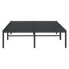 vidaXL Cadre de lit m&eacute;tal sans matelas noir 135x190 cm