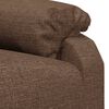 vidaXL Fauteuil de massage Marron Tissu