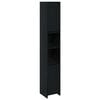 vidaXL Cabinet de salle de bain Ch&ecirc;ne noir 30 x 30 x 183,5 cm