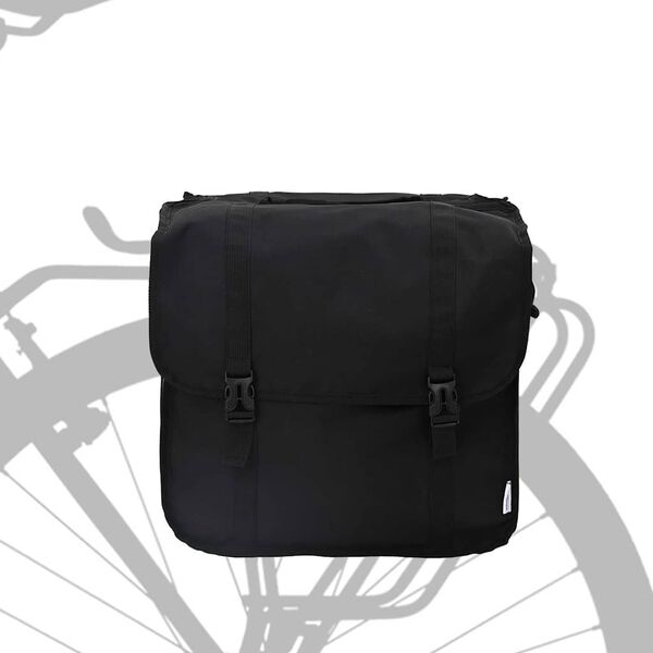 vidaXL Sac à vélo Noir 18.5 x 40 x 35 cm Polyester