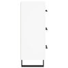 vidaXL Buffet blanc 34,5x34x90 cm bois d'ing&eacute;nierie