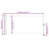 vidaXL Auvent lat&eacute;ral r&eacute;tractable de patio 120 x 300 cm Blanc cass&eacute;