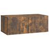 vidaXL Meuble TV mural 78,5 x 41 x 30 cm Ch&ecirc;ne fum&eacute; Bois d'ing&eacute;nierie
