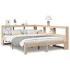 vidaXL Lit biblioth&egrave;que sans matelas 150x200 cm bois massif de pin