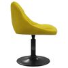 vidaXL Chaise de salle à manger Jaune moutarde Velours