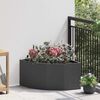vidaXL Jardini&egrave;re d'Angle Noir 60 x 60 x 35 cm Acier