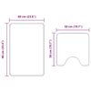 vidaXL Ensemble de tapis de bain antidérapants 2 pcs Marron PP