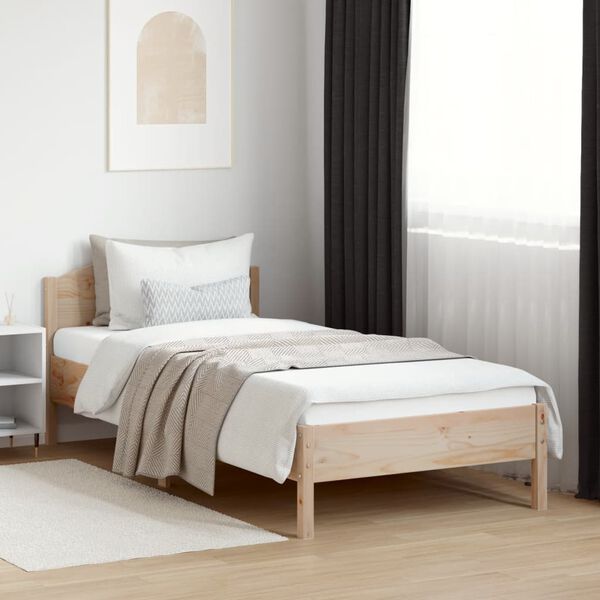 vidaXL Cadre de lit sans matelas 100x200 cm bois massif de pin