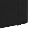 vidaXL T&ecirc;te de lit suspendue Montage mural Noir 130 x 55 x 5 cm tissu