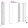 vidaXL T&ecirc;te de lit murale Gris 159,5x3x110 cm Bois massif de pin