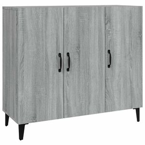 vidaXL Buffet sonoma gris 90x34x80 cm bois d'ing&eacute;nierie