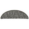 vidaXL Tapis de marches d'escalier 15 pcs Anthracite 56x17x3 cm