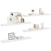 vidaXL &Eacute;tag&egrave;res murales flottantes 4 pcs blanc 120x23,5x3,8 cm MDF