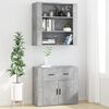vidaXL Buffet haut Gris b&eacute;ton Bois d'ing&eacute;nierie