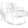 vidaXL fauteuil Cr&egrave;me 59 x 75 x 78 cm Velours