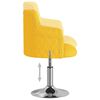 vidaXL Chaises &agrave; manger lot de 2 jaune moutarde tissu