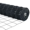 vidaXL Cl&ocirc;ture avec poteau Gris 1,6 x 10 m Acier et PVC