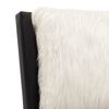 vidaXL Cadre de lit sans matelas noir et blanc similicuir 180x200 cm