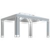vidaXL Tonnelle avec guirlande lumineuse &agrave; LED 3x4 m Blanc