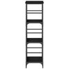 vidaXL &Eacute;tag&egrave;re Ch&ecirc;ne noir 50x33x117,5cm Bois d'ing&eacute;nierie
