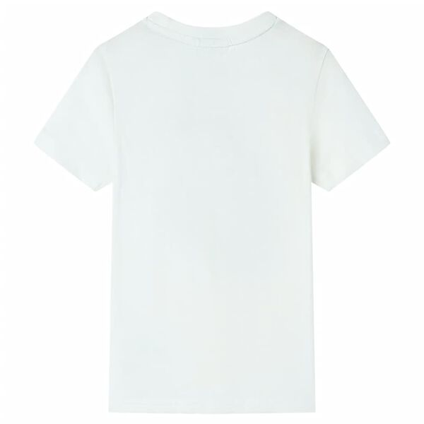 T-shirt pour enfants avec manches courtes &eacute;cru 104