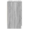 vidaXL Table de chevet avec 3 tiroirs sonoma gris 39x35x65 cm