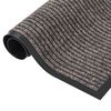 vidaXL Paillasson ray&eacute; Beige 40x60 cm