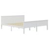 vidaXL Cadre de lit sans matelas blanc bois massif de pin 200x200 cm