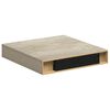 vidaXL &Eacute;tag&egrave;res murales flottantes 4 pcs ch&ecirc;ne 23x23,5x3,8 cm MDF