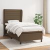 vidaXL Sommier &agrave; lattes de lit avec matelas Marron fonc&eacute; 100x200 cm