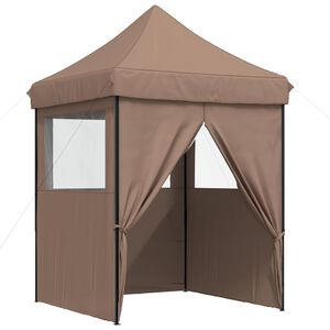vidaXL Tente de f&ecirc;te 200 x 200 x 306 cm Marron Tissu Oxford