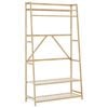 vidaXL Porte-v&ecirc;tement avec &eacute;tag&egrave;res 110x40x180 cm bambou