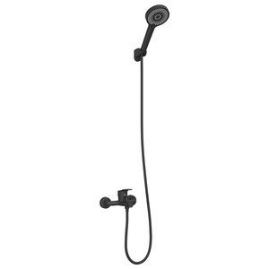 vidaXL Ensemble de Douche Noir G 1 / 2 pouces