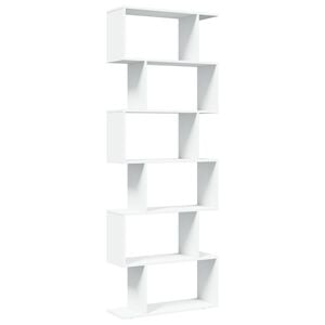 vidaXL &Eacute;tag&egrave;re s&eacute;paratrice de pi&egrave;ce &agrave; 6 niveaux blanc 70x24x193 cm