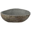 vidaXL Bassin en pierre de rivi&egrave;re Gris clair 52 x 40 x 15 cm
