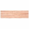 vidaXL Comptoir de salle de bain marron 180x50x(2-4) cm bois trait&eacute;