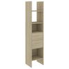 vidaXL Biblioth&egrave;que Ch&ecirc;ne sonoma 40x35x180 cm Bois d&rsquo;ing&eacute;nierie