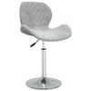 vidaXL Chaises pivotantes &agrave; manger lot de 2 Gris clair Velours