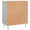 vidaXL Buffet Gris b&eacute;ton 60x35x70 cm Bois d'ing&eacute;nierie