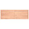 vidaXL Dessus de table marron clair bois ch&ecirc;ne massif trait&eacute;