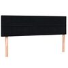 vidaXL Sommier &agrave; lattes de lit avec matelas noir 140x210 cm velours