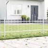 vidaXL Cl&ocirc;ture de jardin 8 pcs Blanc 170 x 140 cm