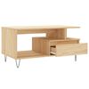 vidaXL Table basse Ch&ecirc;ne sonoma 90x49x45 cm Bois d'ing&eacute;nierie