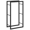 vidaXL Portant de bois de chauffage Noir mat 50x28x94 cm Acier