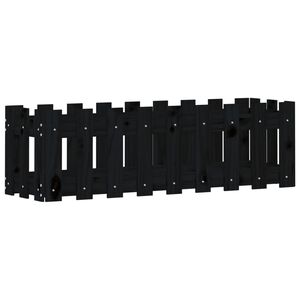 vidaXL Lit sur&eacute;lev&eacute; de jardin design de cl&ocirc;ture 100x30x30cm pin massif