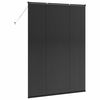 vidaXL Store de Fen&ecirc;tre avec des rideaux Noir Aluminium