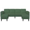 vidaXL Canap&eacute; Vert fonc&eacute; 250 x 188 x 76 cm Tissu en velours c&ocirc;tel&eacute;