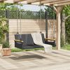 vidaXL Balancelle noir 109x62x40 cm r&eacute;sine tress&eacute;e